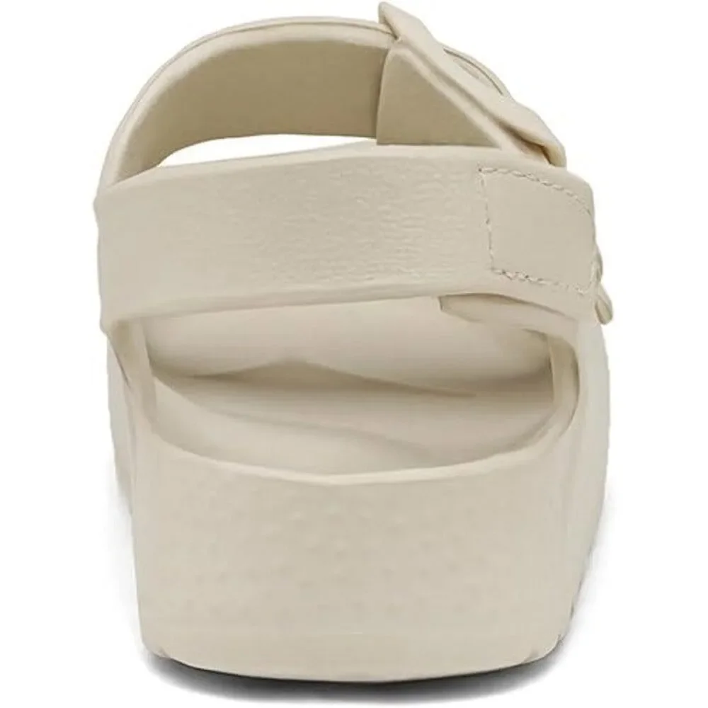 ChayChax Toddler Girls Size 9 Beige Sandals Double Buckle Open Toe Water Shoes
